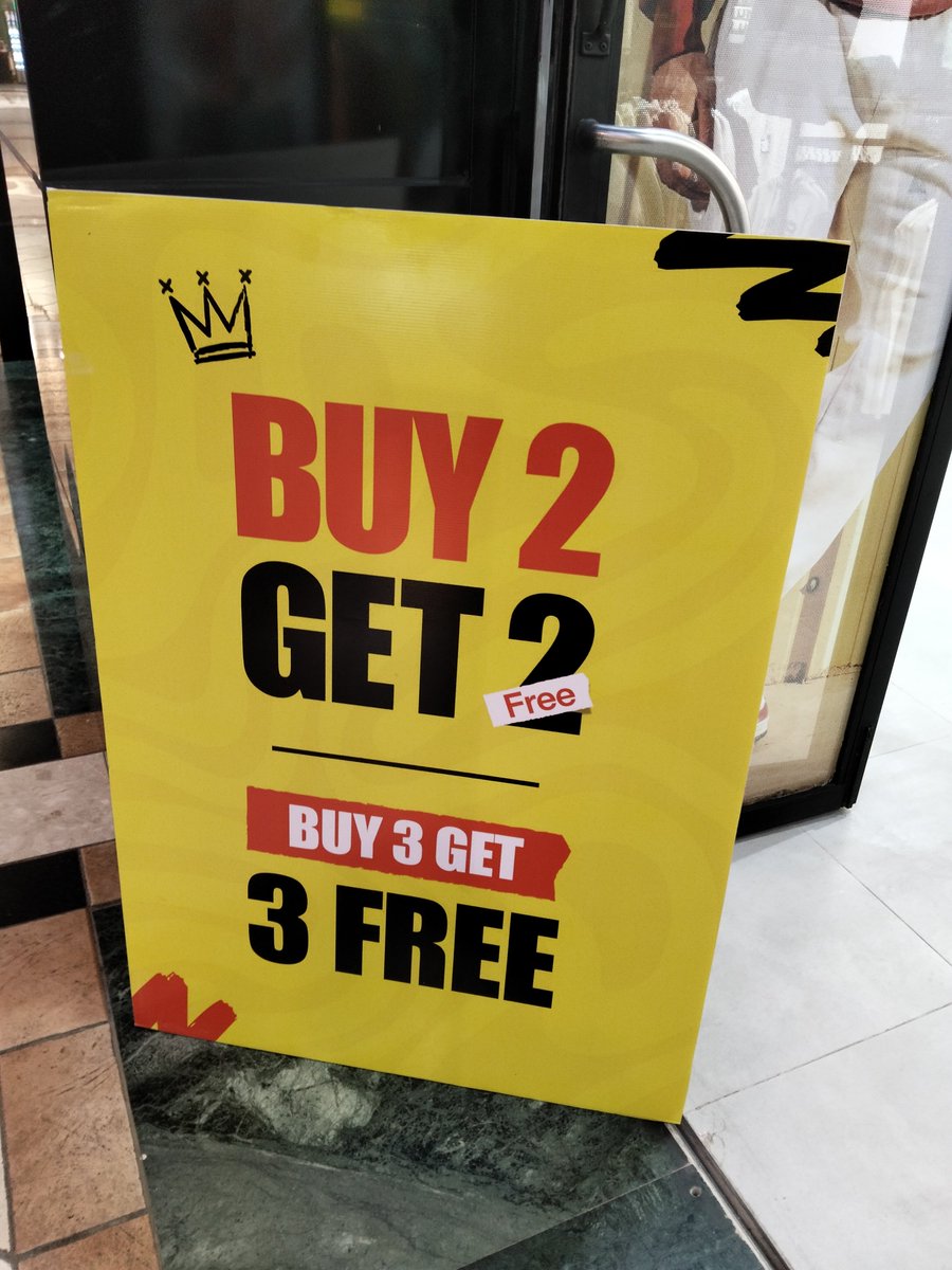 Imonaar's tweet photo. Plugging men;

Woolworths is running a 50% discount on shirts and sweaters. Their khaki trousers not on discount though.

But TownTeam below, new shop in junction has this 50% offer on everything. They have good khakis.

Junction mall.

Visit them you are feeling lucky &amp; loaded. https://t.co/FoNtrDW4vn