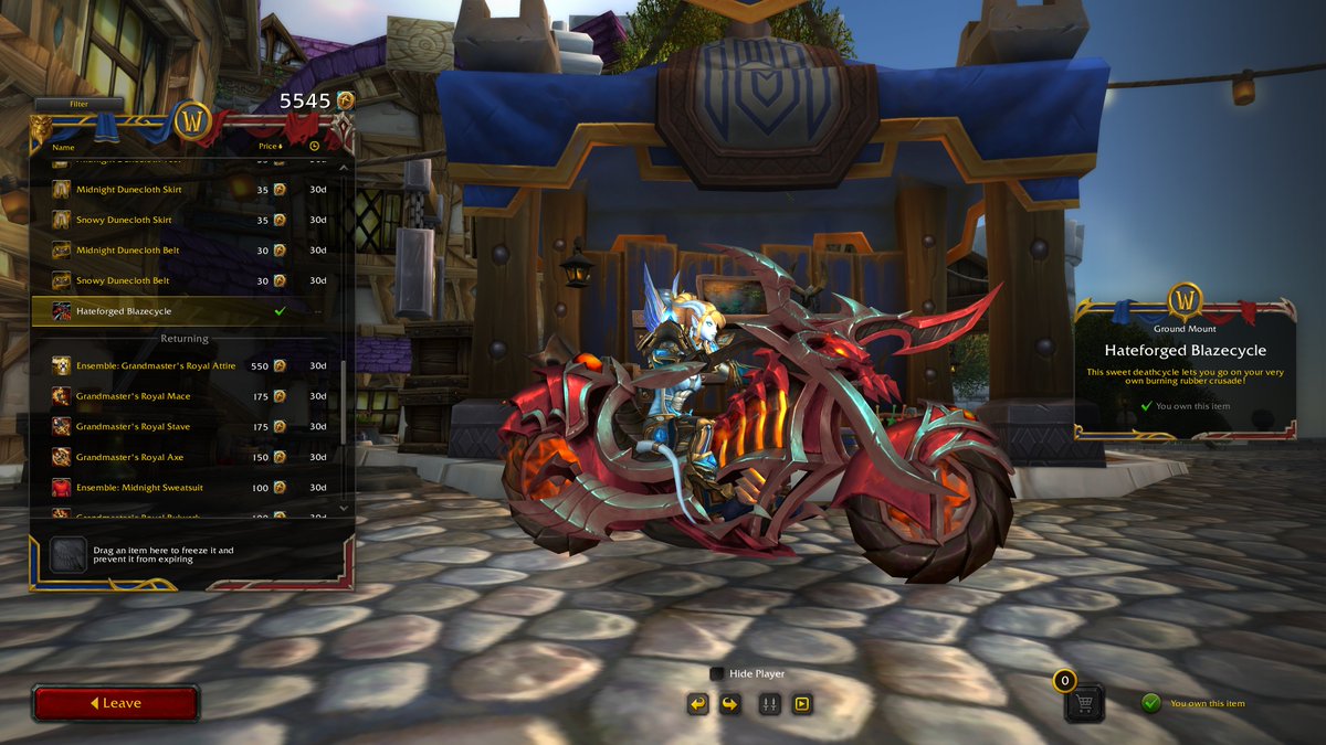 Raextastic's tweet photo. Happy to see the Mountain Dew promotion from 2024 finally hit the Trading Post this month!

Got mine during the promotion, but let's be real, these region-locked "go buy soda IRL" exclusives are kinda stupid for the majority of players... #warcraft https://t.co/ZhTBeAVSeA