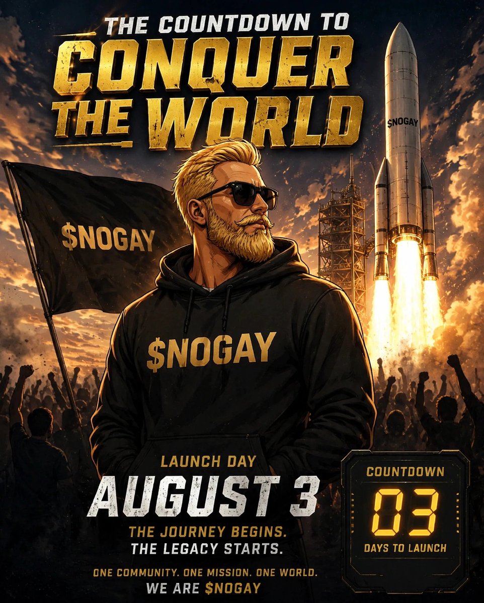Raider_AND_'s tweet photo. Something big is coming... 🚀
The countdown has started.
August 3rd will mark the beginning of a new chapter.
Don't blink. History is about to launch. 🌕🔥

@nogaybrother https://t.co/0dPqC99sJx