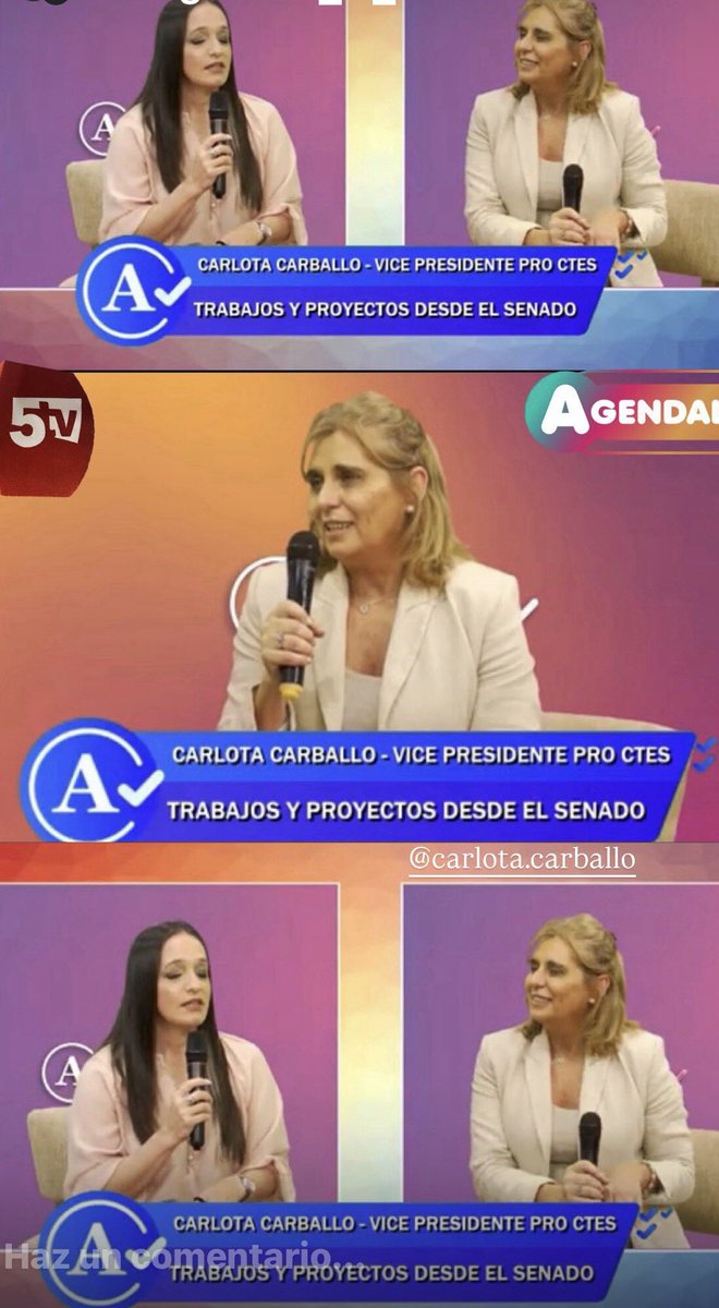 CarlotaCarball's tweet photo. Gracias por el entrevista @NoeliaItaMaciel en el programa “Agendalo” Canal 5Tv Corrientes. https://t.co/S94hStGqEu