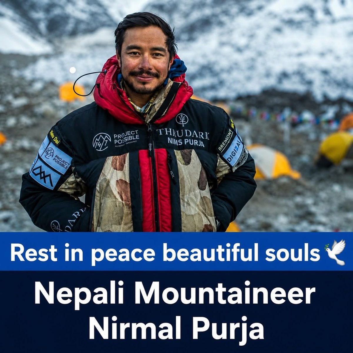 manojdhami's tweet photo. Heartbroken. I was truly hoping Nimsdai would make it safely.

Nimsdai inspired millions to believe that impossible is just a challenge waiting to be overcome.
Rest in peace, legend.🙏

My deepest condolences to his family, friends, and the entire mountaineering community. https://t.co/y0QubzvmQQ
