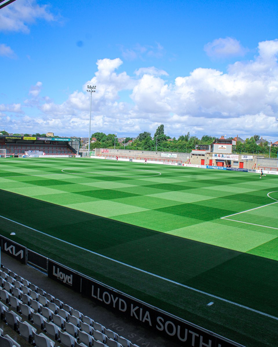 BarrowAFC's tweet photo. On location 📍

The view from the away end 🖼

#WeAreBarrow https://t.co/bLeidMPpCU