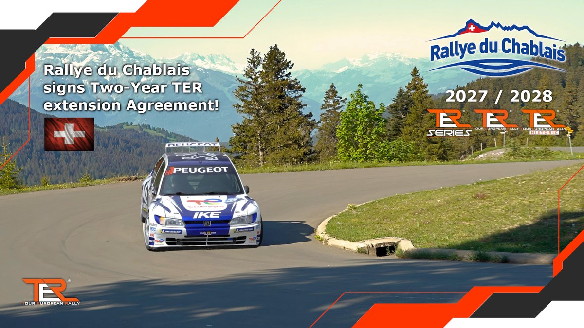TerSeries's tweet photo. Rallye du Chablais  signs two-year TER extension agreement! - https://t.co/E4mFPiD86U https://t.co/kG3oxcXiCL