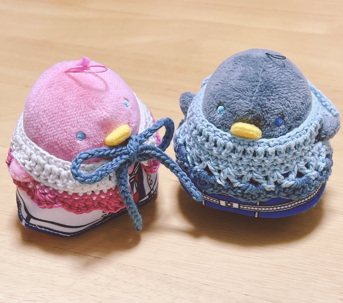 _yuu_08_'s tweet photo. この前の気に入らなくて作り直した😌
���の毛糸足りなくてﾀﾞｲｺﾞﾁｭﾝの白部分短くなっちゃった…🫠 https://t.co/39MArVGHvg
