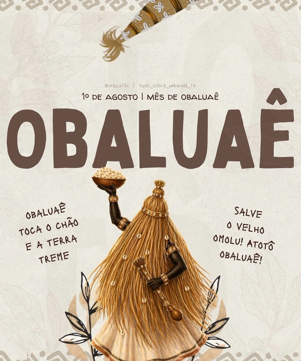 Luaucartomantee's tweet photo. Mês De Obaluaê! https://t.co/5BLokk3yrs