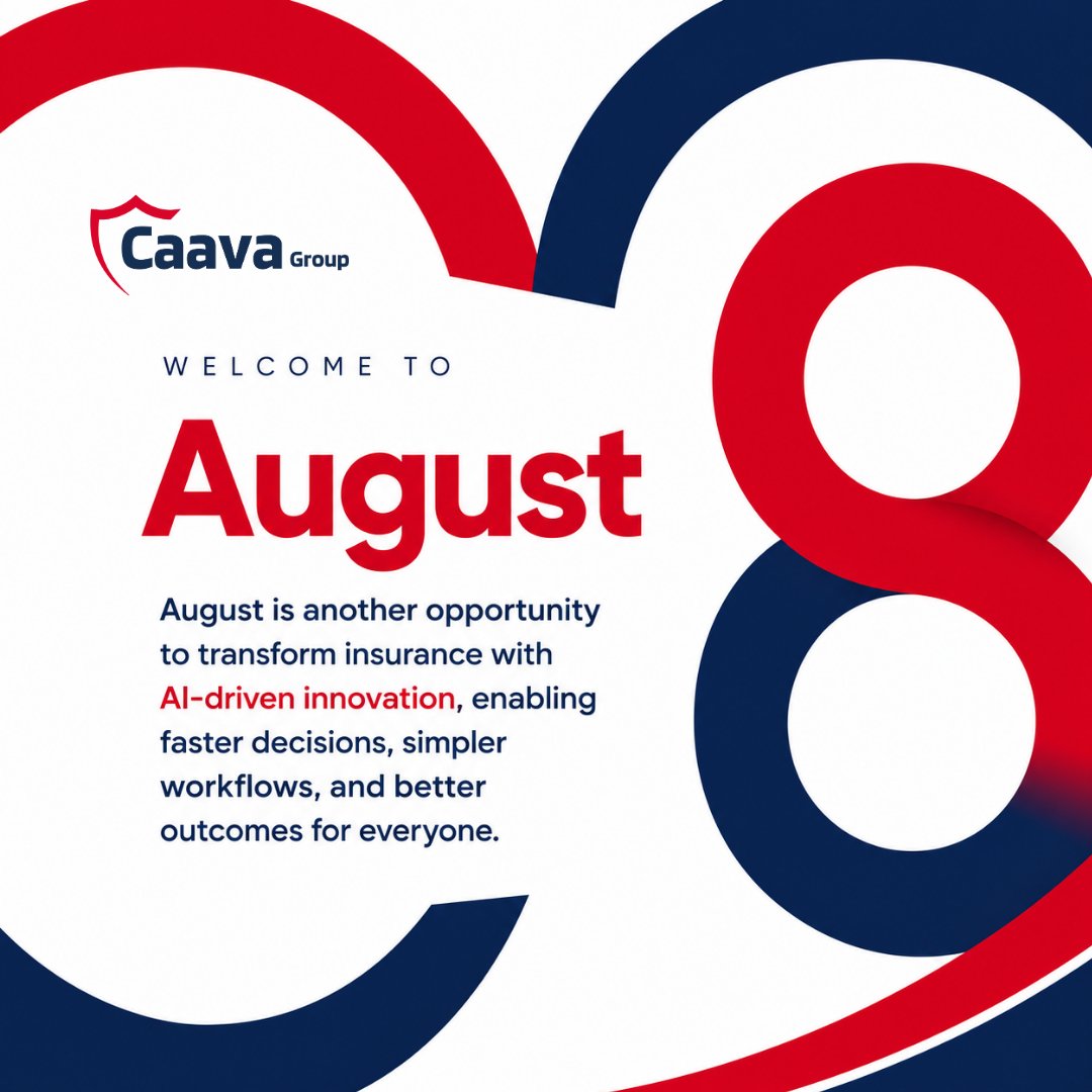 CaavaGroup's tweet photo. Here's to a month of smarter decisions, stronger partnerships, and meaningful progress.

Welcome, August.

#WelcomeAugust #CaavaGroup #InsuranceTransformation #AIInInsurance #DigitalTransformation #Insurtech #Innovation #InsuranceTechnology https://t.co/zH9lqlhX9w