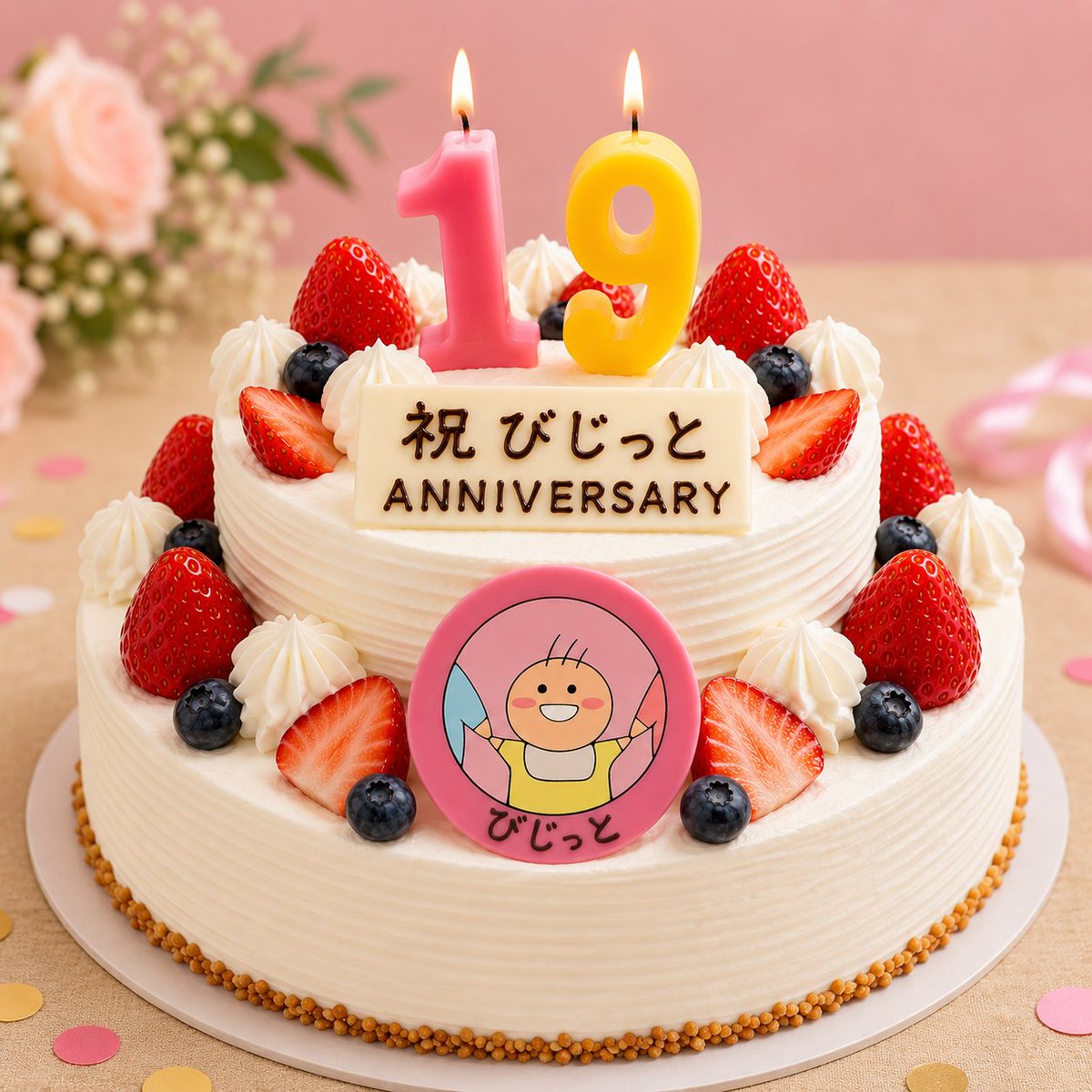 visit20070801's tweet photo. 本日2026/08/01、おかげさまをもちまして、びじっとは設立19周年を迎えました。
明日から20年目に突入します。
引き続き、応援を宜しくお願い致します🙂‍↕️🙏 https://t.co/uwSIZ25QuV