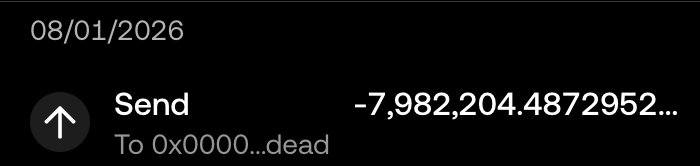 circlewarp's tweet photo. Just burned 2K USD worth of $WARP https://t.co/nID7HMG0xV
