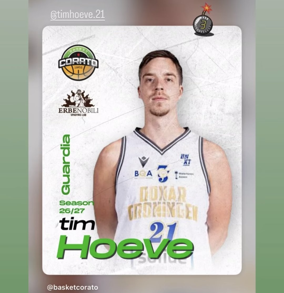 donarrr2023's tweet photo. Hoppakee! Tim Hoeve legt ff een bommetje. Maakt de stap richting Bari in Italië! https://t.co/U88gbzdw39