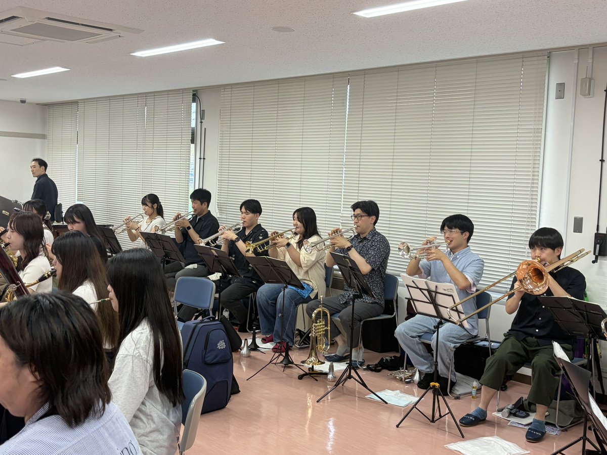 flourish_w_o's tweet photo. いよいよ明日は宮城県吹奏楽コンクールです！🎺

第69回宮城県吹奏楽コンクール

8月2日（日） 【職場・一般の部】
5番　16:15〜演奏開始

課題曲：Ⅲ「あつまれ おもちゃのマルチャ！」
自由曲：交響組曲第3番「GR」より

ぜひ会場でお聴きください😊✨

#FWO
#宮城県吹奏楽コンクール https://t.co/18ynm4ri5S