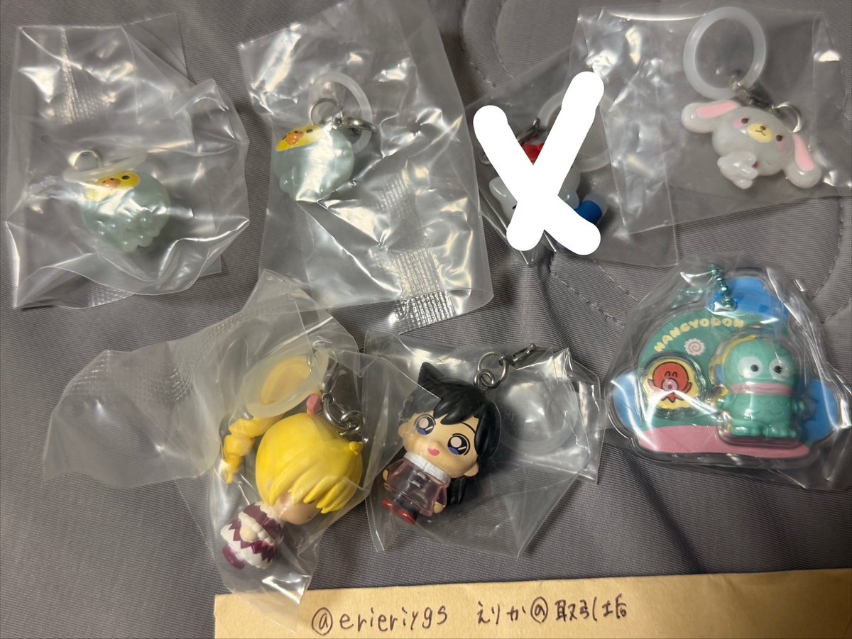 erieriygs's tweet photo. 【交換・譲渡】サンリオ、たまごっち、リラックマ、コナン、HUNTER×HUNTER、めじるしアクセサリー、食玩

[譲] 画像1枚目

[求]画像2枚目コリラックマ、みみっち、ふらわっち、又は定価＋送料

よろしくお願いいたします https://t.co/QrFy6gIXJF