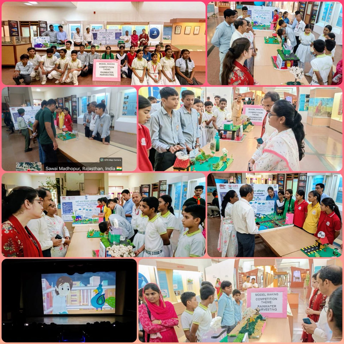 rgrmnh's tweet photo. RMNH, Sawai Madhopur, organised a Model Making Competition under the #CatchTheRain campaign on 1 Aug 2026. Students from various schools participated. Around 270 students, teachers &amp; visitors joined, promoting water conservation. #MissionLiFE #JalSanchay https://t.co/CcAWWYbYky