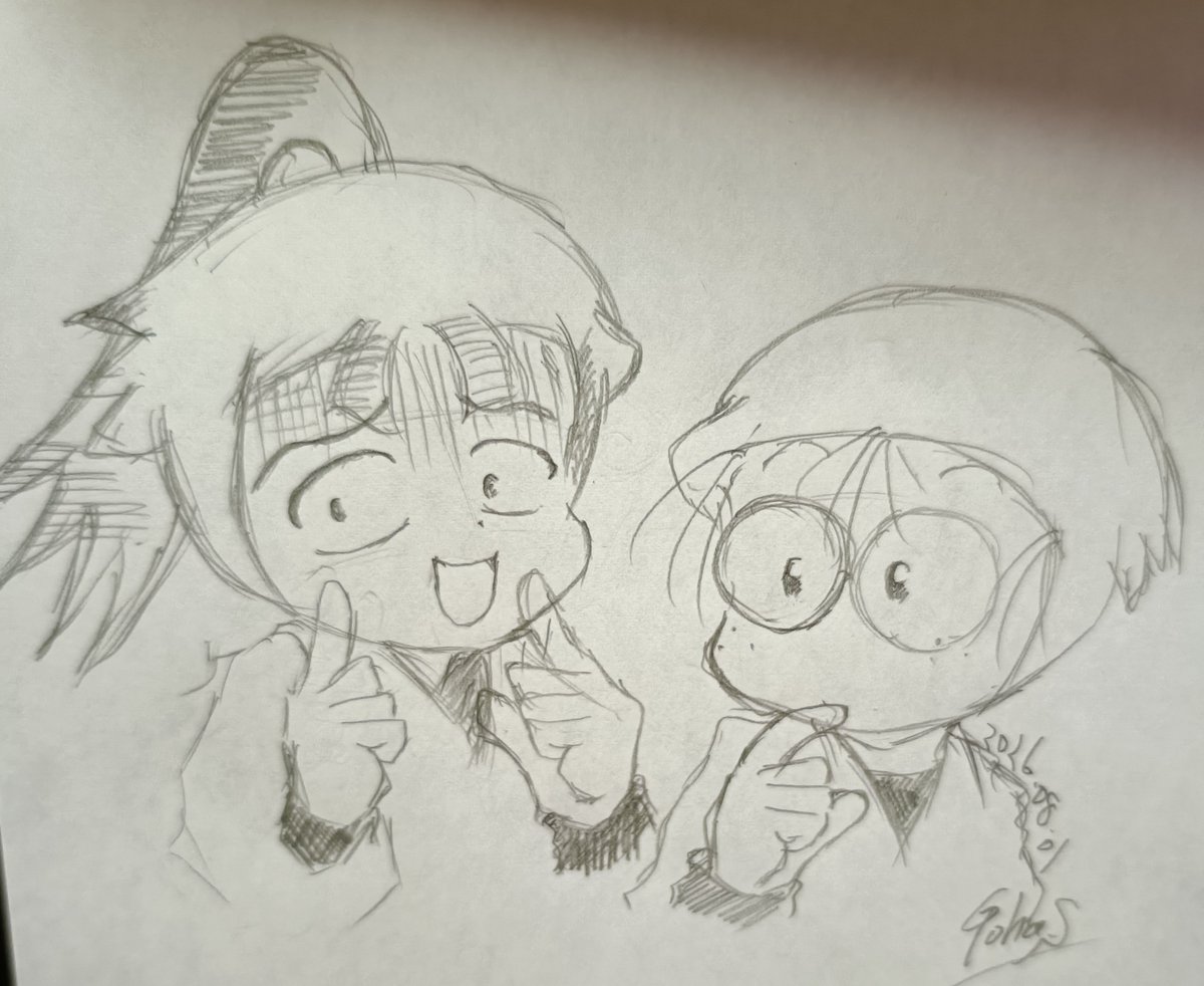 HIRO3GOHA's tweet photo. 今日は何描こうか？
何気に１年生描いてみた！（笑）

＃イラスト
＃忍たま乱太郎
＃アナログ https://t.co/089uAPbE28