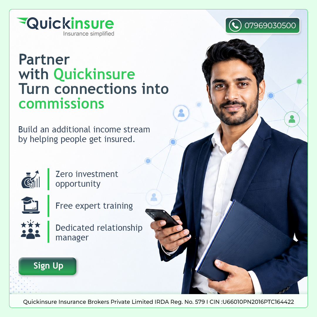 quickinsureInd's tweet photo. People trust your guidance. Turn that trust into impact and additional income.

Help your connections get insured as a Quickinsure POSP.

Join here:
https://t.co/lILunky9dS
#QuickinsurePOSP #SideIncome #InsuranceAdvisor https://t.co/shLcvKk9xq