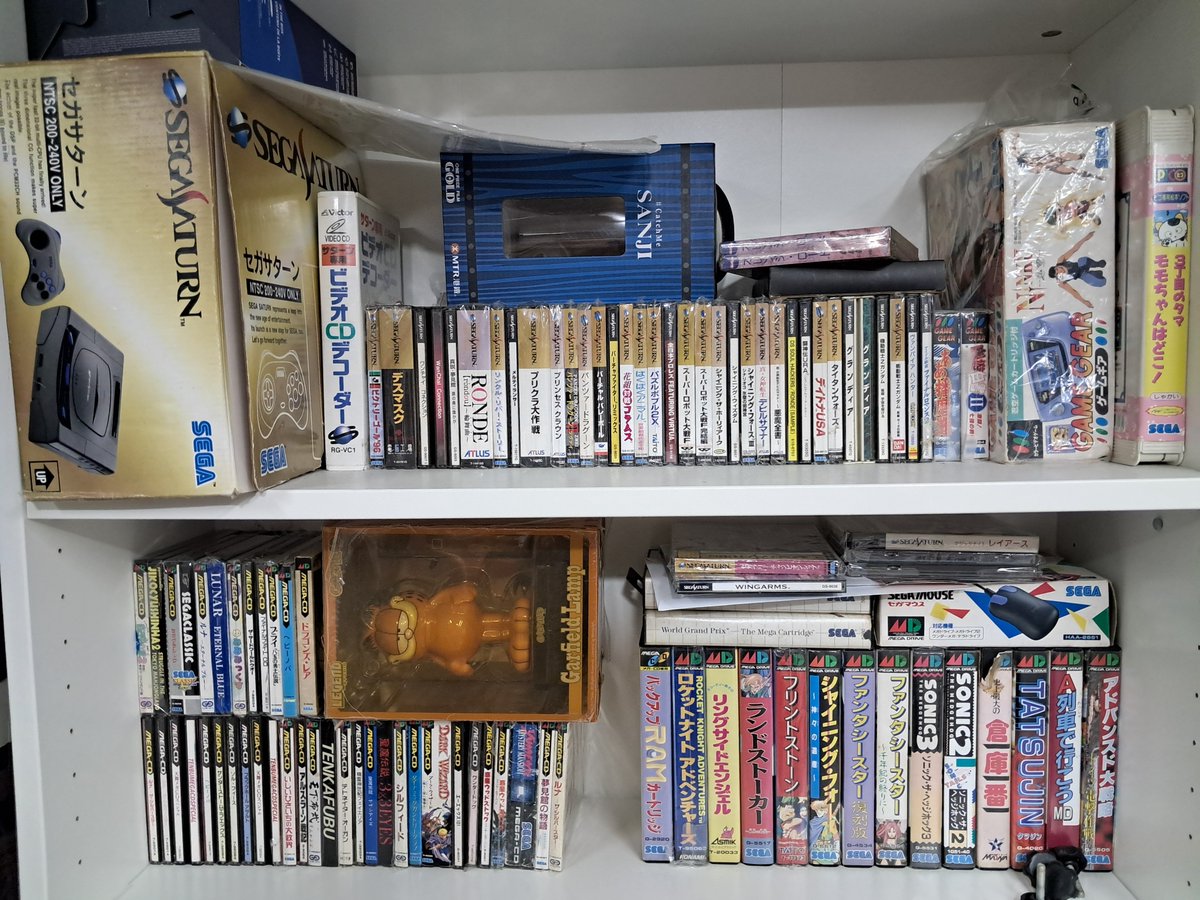 InsaneMegaCD's tweet photo. These pathetic Sony execs just cannot stop posting their "L"s.

This is what a REAL game collection should be. Not just a list on a database on some remote server in who-knows-where. Real discs. Real manuals.

This is what they want to take away from you. https://t.co/zSAgJk73kX