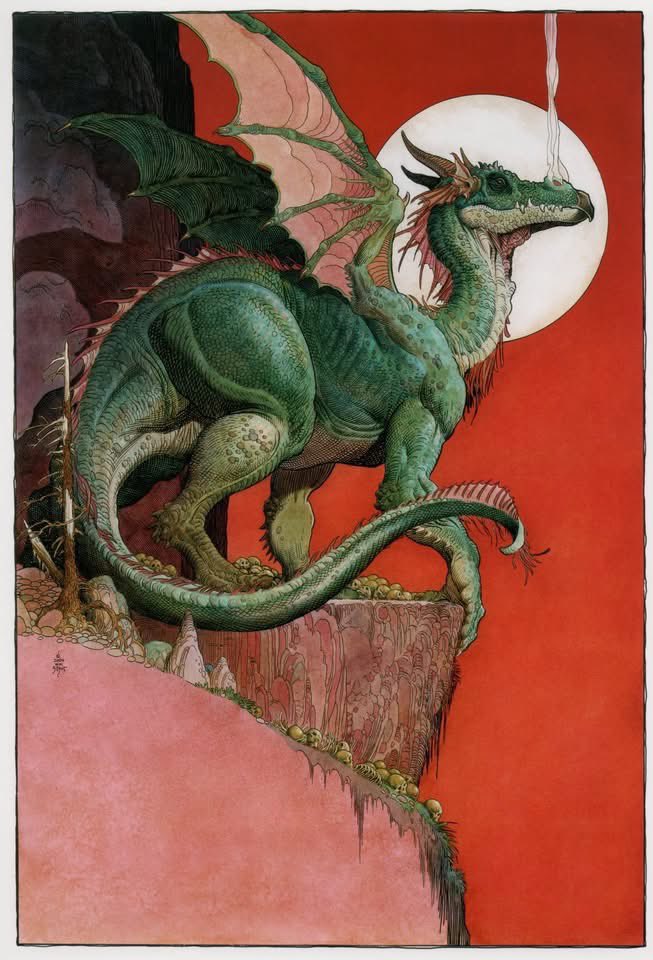 BluebellRaven's tweet photo. William Stout’s Dragons ✨🐉✨ https://t.co/oiGhBQU9Yz