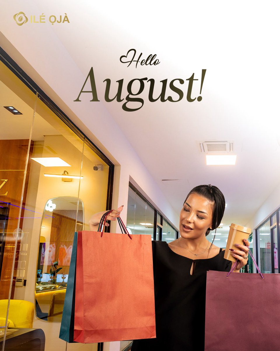 ileojamalls's tweet photo. August has arrived, bringing new plans and new reasons to step out.

Make Ilé Ọjà Mall one of your stops this month.

Visit us in Victoria Island and Opebi for shopping, dining, beauty, wellness and more.

#IleOjaMall #HelloAugust #ShopLagos #LagosLifestyle https://t.co/8K7eQJllg4