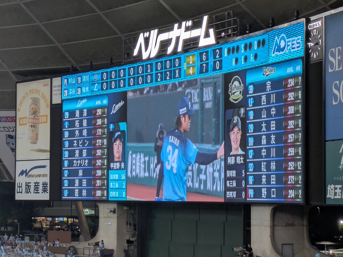 dachan_man56811's tweet photo. れおほォォォォォォォォォ‼️🦁✨

AOフェス初勝利は見事な逆転劇！
行き交うファンや売り子さんがみな口にしていた「今季一番の暑さ」を吹き飛ばしての大勝利ヤッホイ♪ヾ(o´∀｀o)ﾉﾜｧｰｨ!!

前々回で止まったワイ現地の連勝記録！
前回と今日勝って2連勝です♪🤗

明日も勝つぞ！ライオンズ‼️🦁✨ https://t.co/xltQaMuCOn