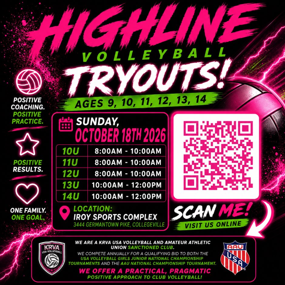 highlinevball's tweet photo. LOOKING FOR ATHLETES AGES 9-14! ALL LEVELS!
Parents, DM with questions! https://t.co/rb0n5sfN4N