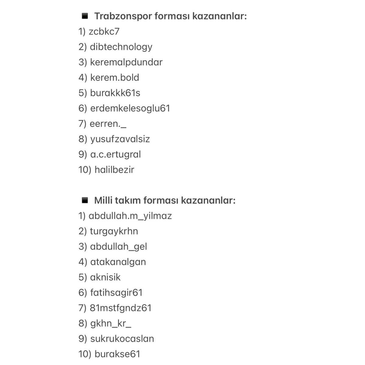 deplasske's tweet photo. çekiliş sonucunda forma kazanan 20 kişi belli oldu. dm’den iletişime geçin, formalarınızı ulaştıralım. hayırlı uğurlu olsun.
#motrix | #çekiliş https://t.co/nyE5oW6ArH