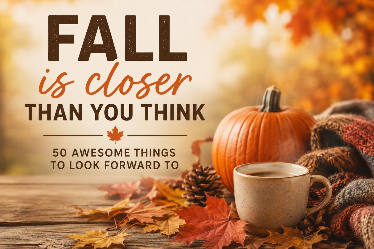 doozydoo's tweet photo. 🍎 "Summer isn't over yet... but let's be honest. You can almost smell the apple cider." 🍂
The grill is still hot.
The beach is still calling.
But somewhere... a hoodie has your name on it. 😄
🍁 50 Awesome Things to Look Forward to This Fall
🌎 https://t.co/HUxXrirvG7 https://t.co/t0nhT2z9ft