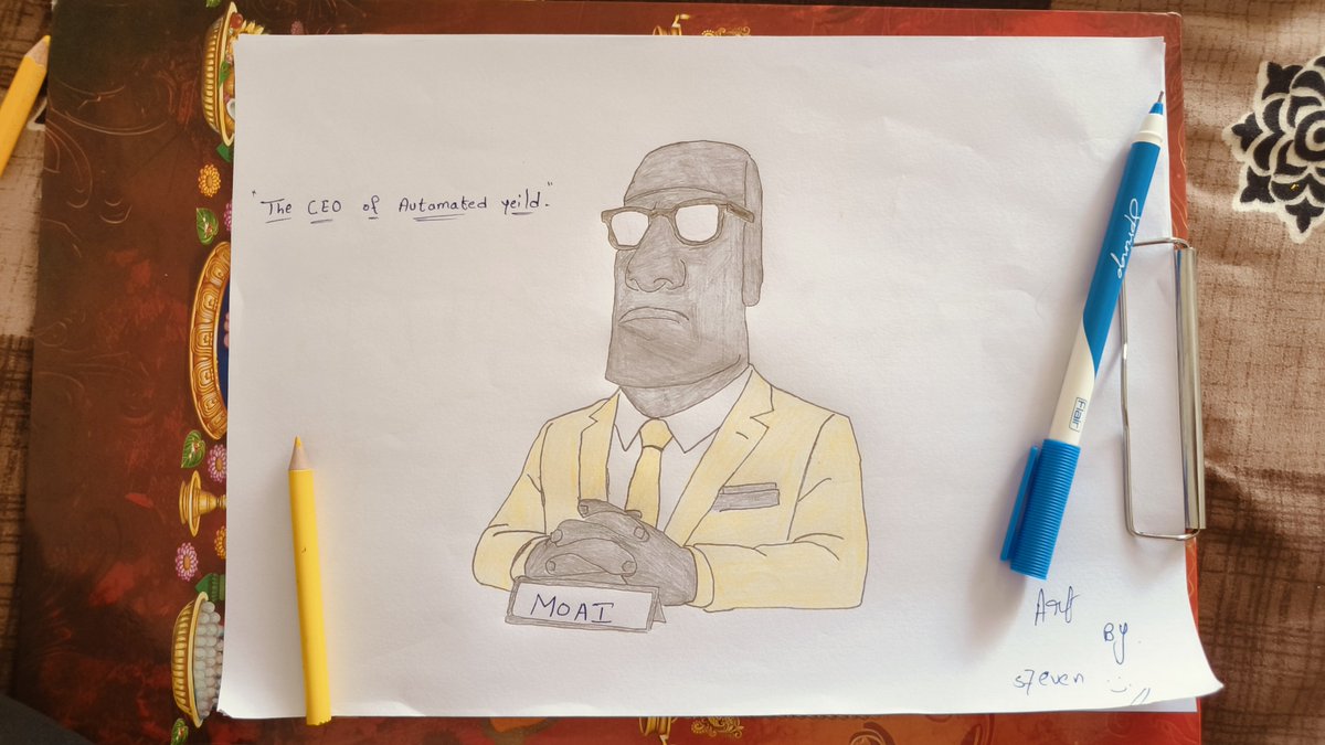 eclipse_xn's tweet photo. The CEO of automated yield 🗿

Yellow suit. sunglasses. name tag says MOAI...

And somewhere in the background @ConcreteXYZ is quietly stacking yield without being asked...

You don't have to be loud to be winning. you just have to be consistent 🗿

#Concrete #DeFi https://t.co/xyh5oEEkkP