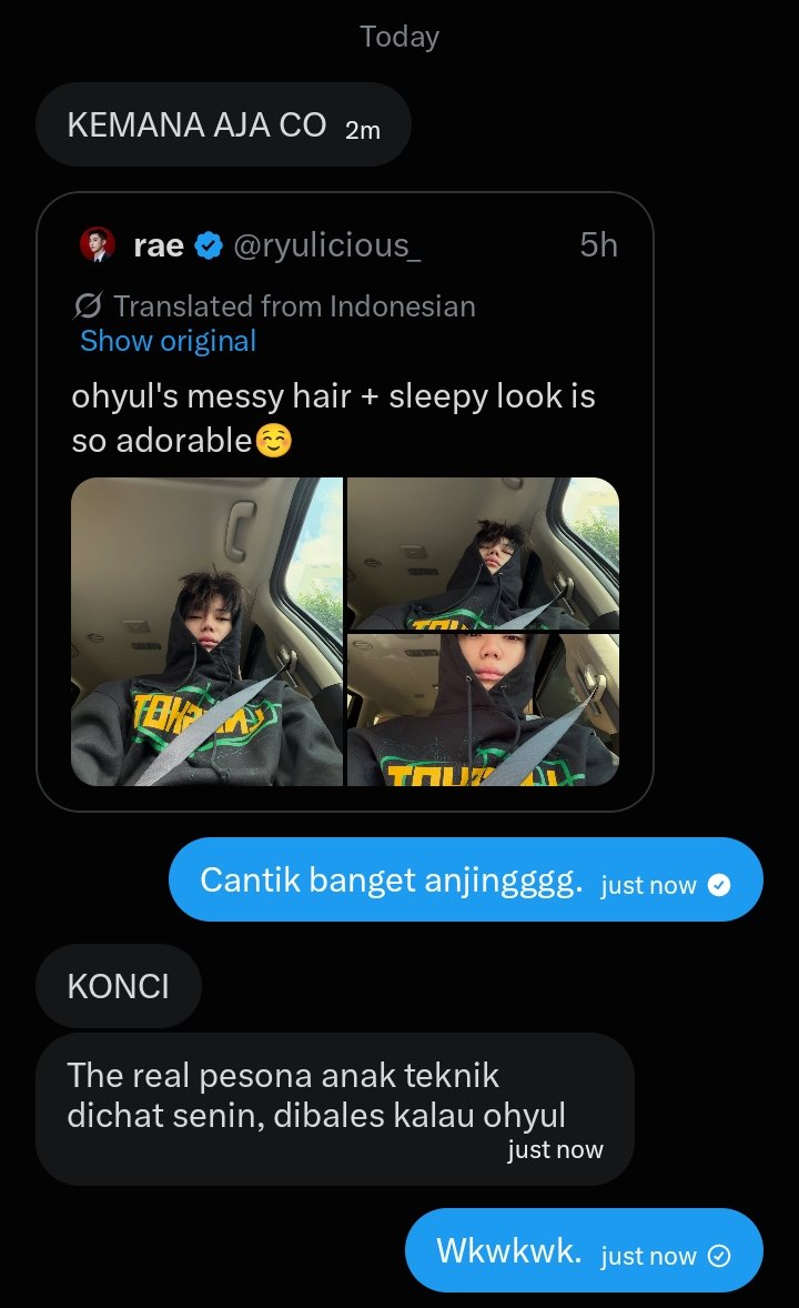 Benjicro's tweet photo. Wkwkwk, sorry deh. https://t.co/dGC79A8hZa