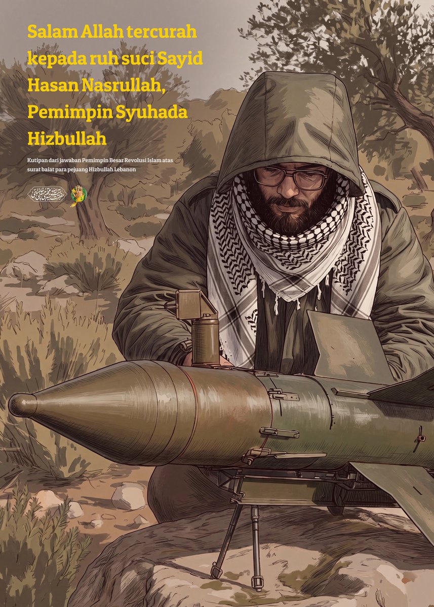 id_mkhamenei's tweet photo. Salam Allah tercurah kepada ruh suci Sayid Hasan Nasrullah, Pemimpin Syuhada Hizbullah https://t.co/FNar9xqxej