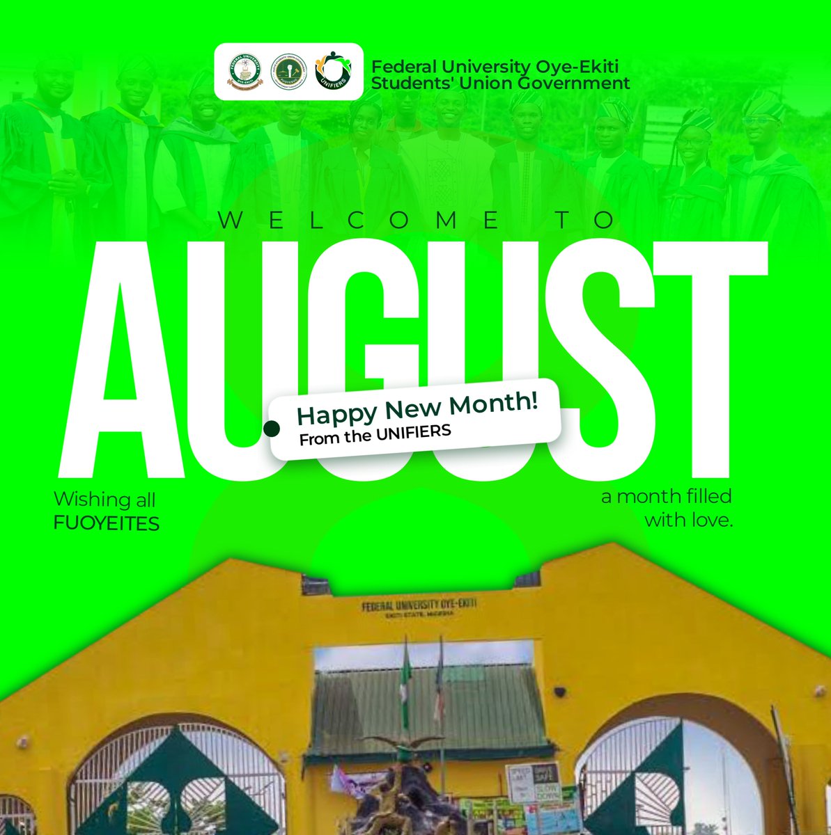 FUOYE_SUG's tweet photo. Happy New Month of August FUOYEITES✨🎉 https://t.co/S0gdmYEO7t