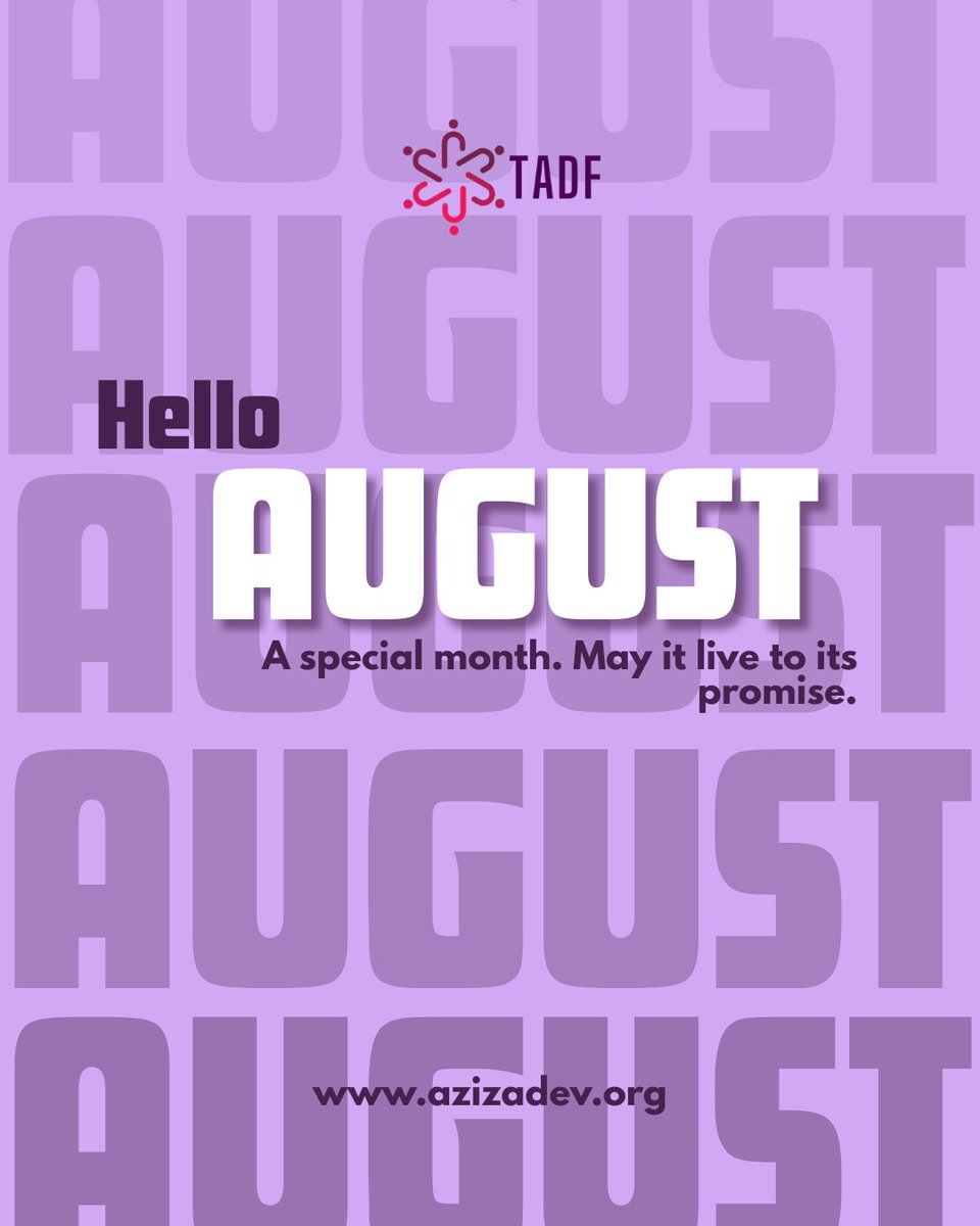 TheAzizaDev's tweet photo. Hello, August.

August has earned quite the reputation of a special month. May it live up to it.

Here's to meaningful moments, steady progress, and opportunities worth showing up for. https://t.co/mnijfNujUf