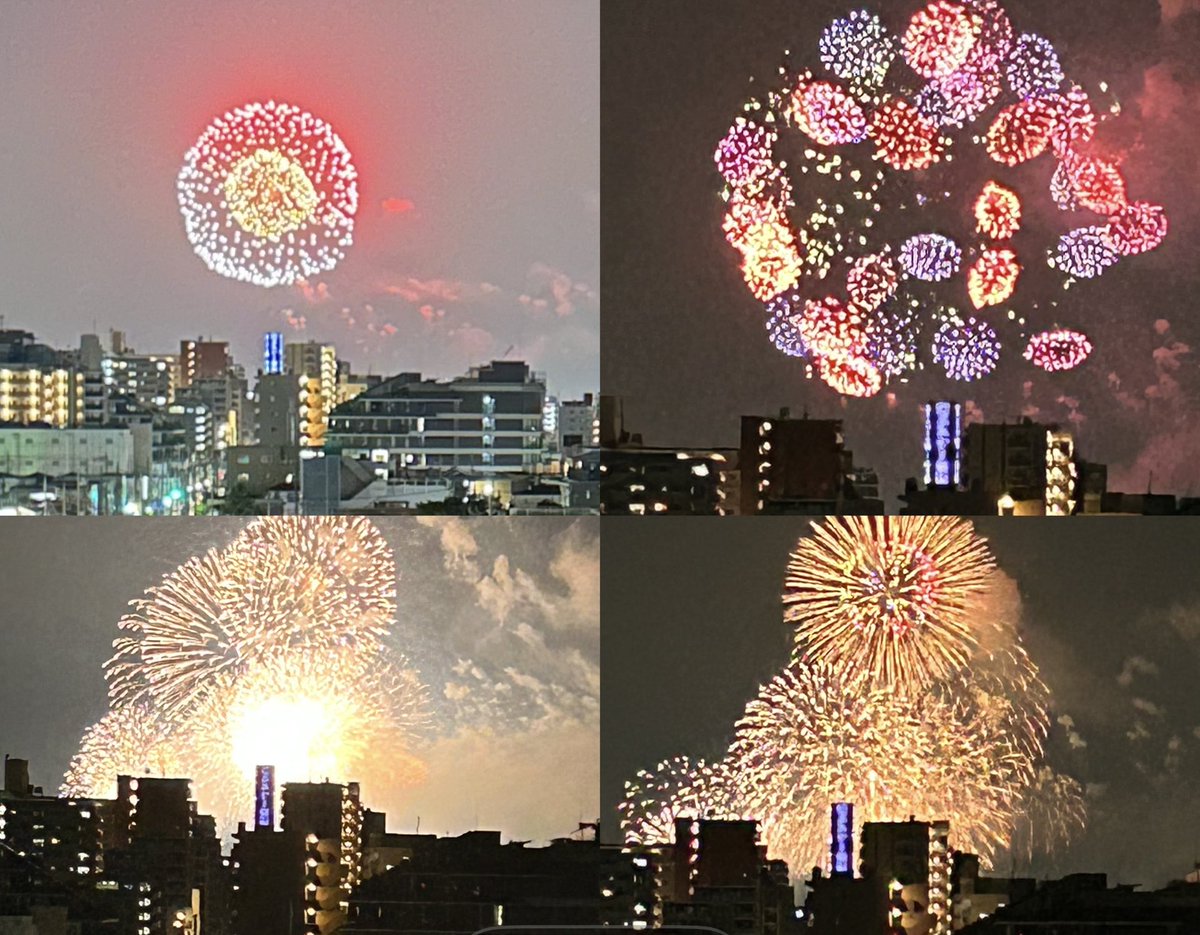 cyonsamami's tweet photo. 久しぶりに最後まで見た☺️
昔より種類多くて見入っちゃったー🎆
ベランダにも出ず…窓開けてベッドの上から座ったままだけど💦
その割にはまあまあ良い写真✨
#戸田橋花火大会 https://t.co/ReDk4NWUNq