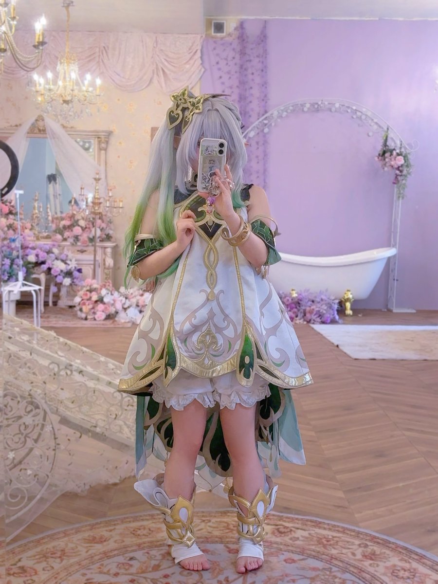 Riacosplay11's tweet photo. ナヒーダちゃんで念願のスタジオ行ってきた☘️ https://t.co/bVNvb9aazI