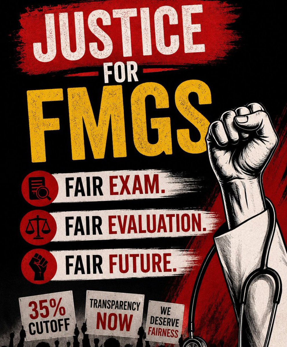 FmgeForFmge's tweet photo. Kuch Students hai I think they are IMG's they are tagging me and saying I am doing all this for Followers . So I am Telling all you that , don't follow me bcz I don't want follower just Retweet and like the post . #justice #justiceforfmge #fmgejune2026 #protest3August https://t.co/mJglSnc8fR
