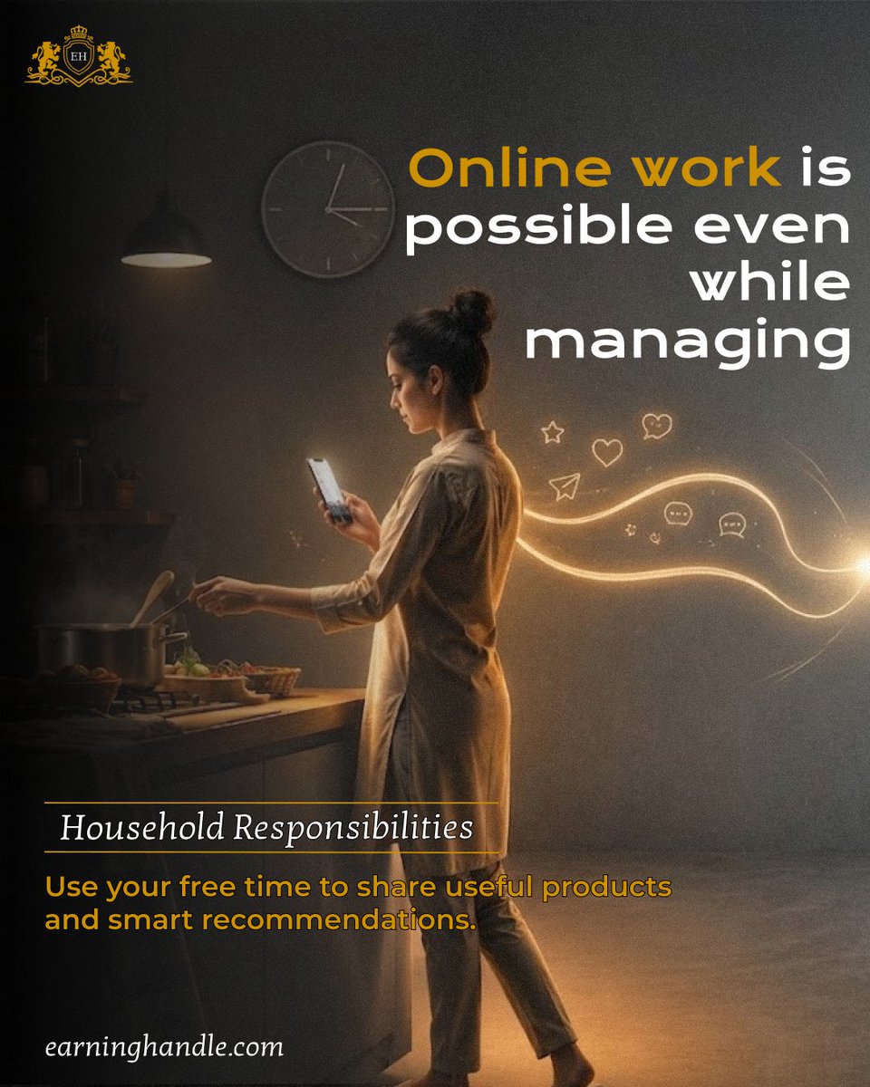 Earning_handle's tweet photo. Your responsibilities don't have to stop your dreams. πΌβ¨
Use your free time to share products, help others discover great finds, and earn along the way with Earning Handle. π²
#WorkFromHome #OnlineEarning #EarningHandle #SideHustle https://t.co/qD1WC78jxg