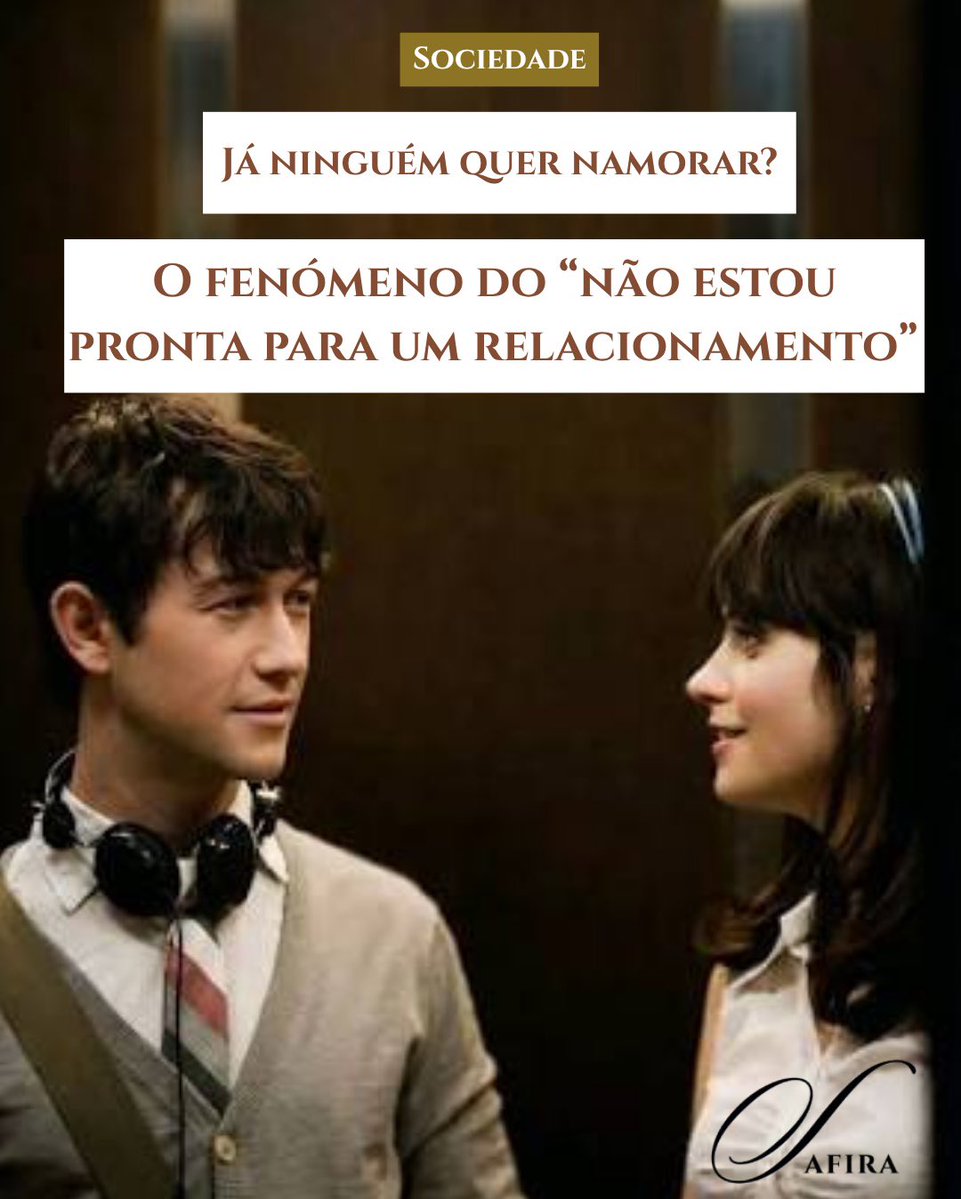 RevistaSafira's tweet photo. “Não estou pronta para um relacionamento.”

Durante muito tempo, esta frase foi interpretada como uma rejeição disfarçada. Mas será que continua a significar isso?

Leia o artigo completo em https://t.co/XdZBb4ZP18.

#sociedade #relacionamentos #amor #psicologia #saudemental https://t.co/aC3Way0kdw