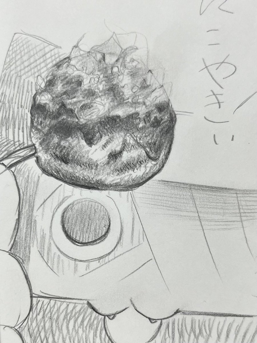 uououona's tweet photo. 線影の入れ方全くわからない…！でもたこ焼きは食べたい！ https://t.co/EQX0tZbDX8