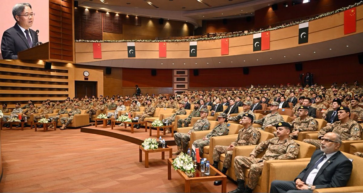 Muhamma83980624's tweet photo. The 99th anniversary of the founding of the People’s Liberation Army (PLA) of the People’s Republic of China was commemorated at the General Headquarters (GHQ), Rawalpindi. https://t.co/ca42TC5MCT