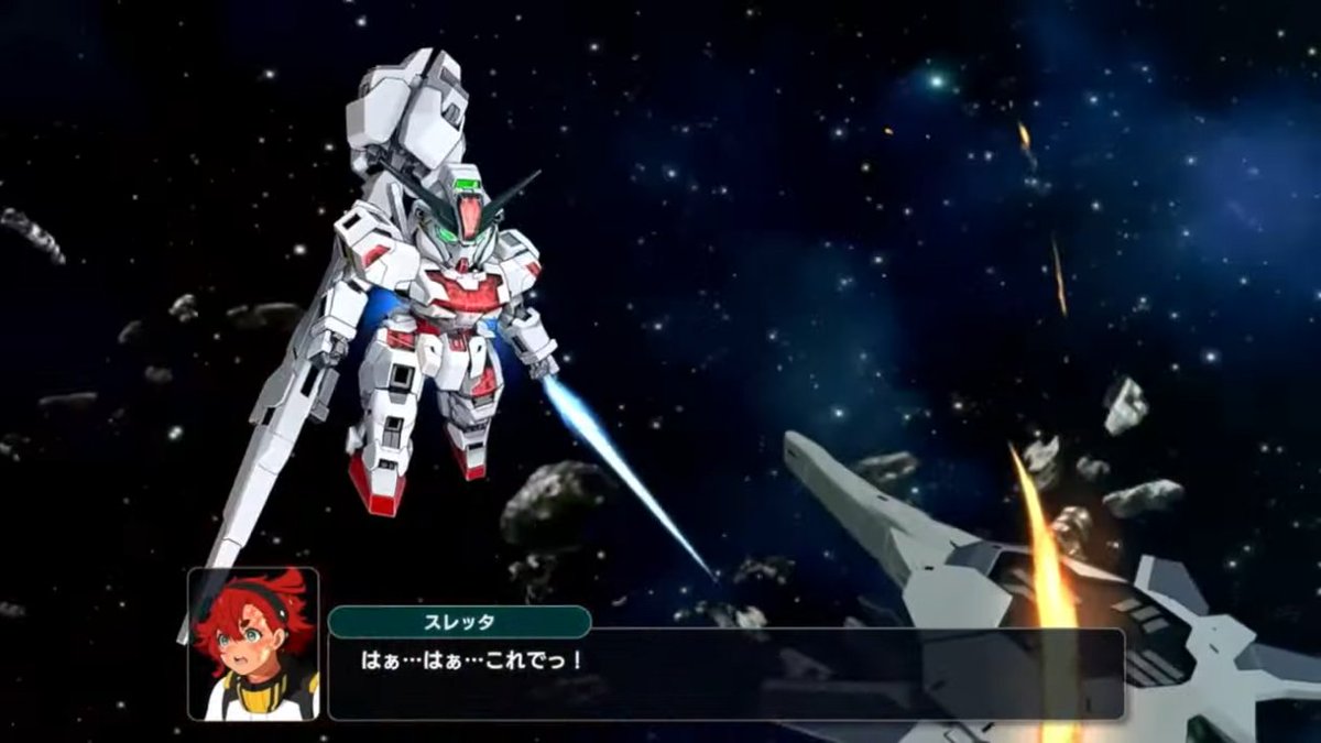 bk2128's tweet photo. Reveals segment for SRW 35th anniv stream started with SRW Y - new Anniversary Expansion Pack coming on 5 August

No new titles joining but some new units spotted
-Suletta got Gundam Calibarn
-Lelouch got new Shinkiro
-Crow from SRWZ2 returning here https://t.co/thWg8C02Q0