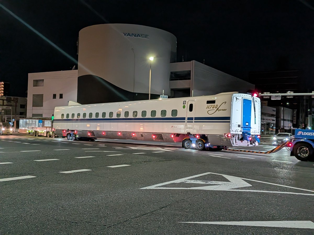 KU_SAJIRO's tweet photo. 2026/7/20〜30
N700S J59編成
9号車陸送

大阪港→鳥飼車両基地で陸送されました。 https://t.co/uMnzwdZdFo