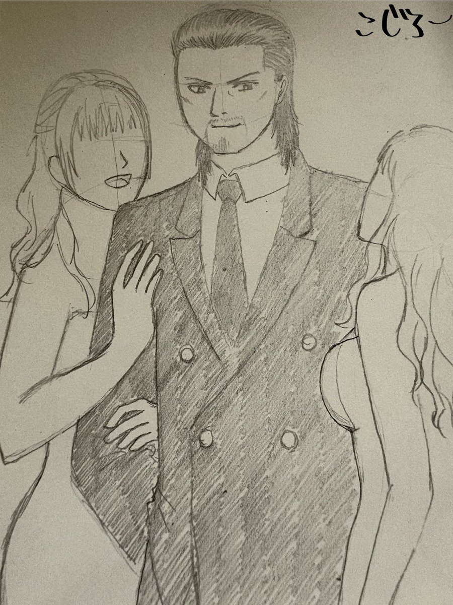 kojiro_5252's tweet photo. ﾃﾞｪｺﾞさん落書き。夜のお姉さんにもめちゃモテてそう https://t.co/OIGbf11sGI