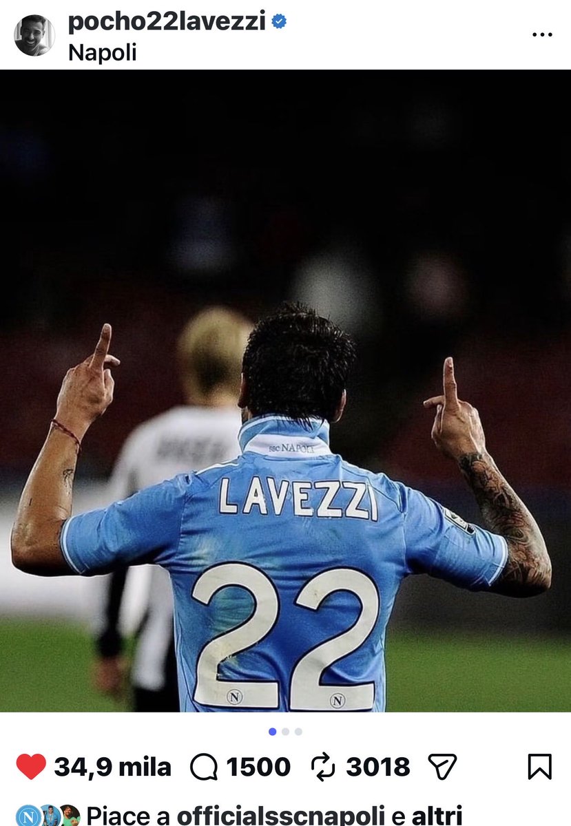 DieguitaD10S's tweet photo. #chiAmaNonDimentica
#Pocho #Lavezzi
#ForzaNapoliSempre https://t.co/UcYy3sZdFU