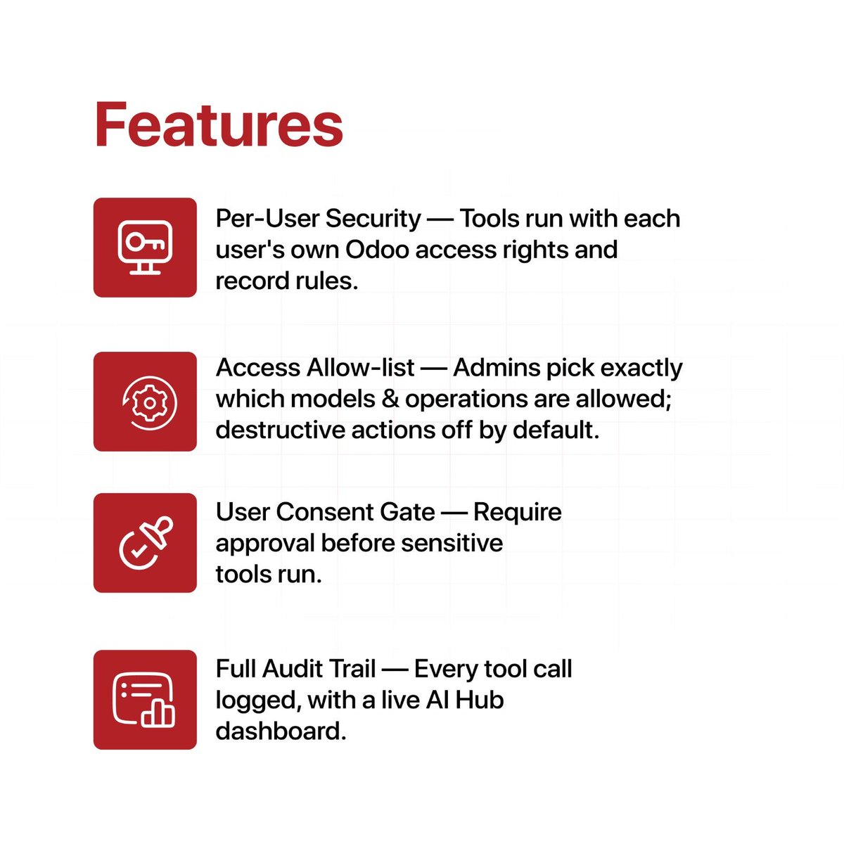 Cybrosys's tweet photo. AI assistants are powerful, but connecting them safely to your ERP is tricky.

The Odoo MCP Gateway turns Odoo into a secure data source for Claude, OpenAI, Gemini, Cursor &amp; more!

Connect AI to Odoo securely 👇 https://t.co/In2gmtvpPz https://t.co/Gpkzp1ebkS