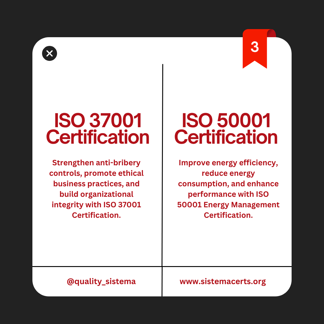 sistemaCertifi1's tweet photo. Strengthen your business with the right ISO Certification. 🌍✅
ISO 9001 | 45001 | 14001 | 27001 | 37001 | 50001
Get certified with Sistema Certifications.
🌐 https://t.co/l0vwSllf80
#ISO #ISOCertification #ISO9001 #ISO27001 #ISO45001 #BusinessCertification https://t.co/WYWTygpjpj