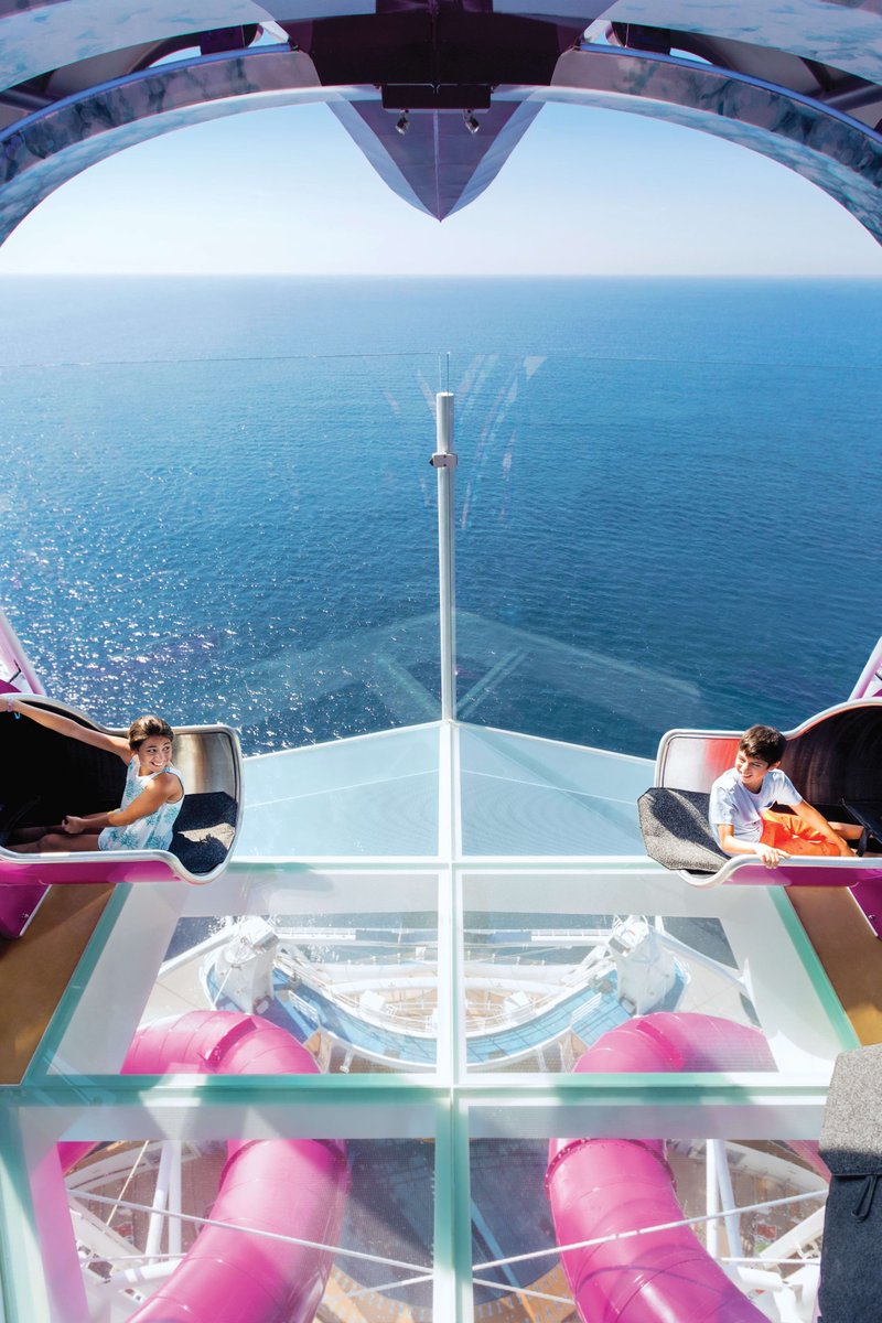 MaryDreamvacay's tweet photo. Ready to take the plunge into adventure? Experience the thrill of sailing down the Ultimate Abyss, the tallest slide at sea! Slide into excitement and make unforgettable memories onboard Royal Caribbean! #RoyalCaribbean #ThrillSeekers https://t.co/emeK6J9zKt