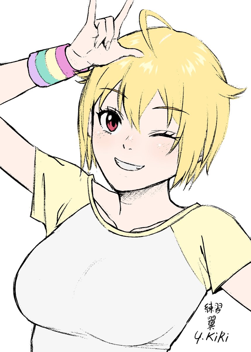 kiriharayou's tweet photo. 翼練習落描き修正。 https://t.co/xOLsZGgrw9