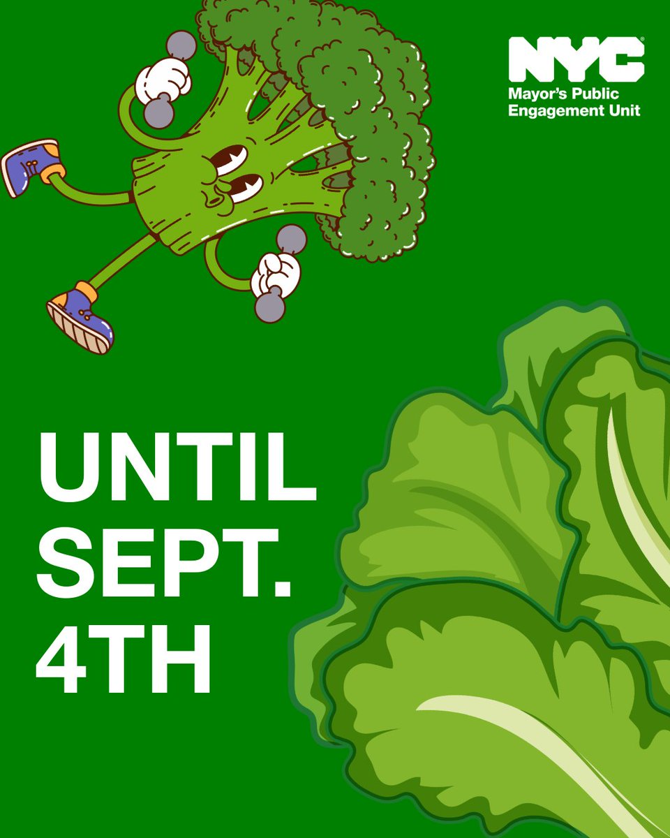 MayorsPEU's tweet photo. Summer isn't over yet — which means anyone who's 18 years old or younger can still enjoy FREE breakfast and lunch at all NYC public schools, community pool centers, parks, and libraries across NYC! 🍎🥦🍊

To learn more visit : https://t.co/zs9WWxt0ou

 #FreeSummerMeals https://t.co/jPjl5N6HsQ