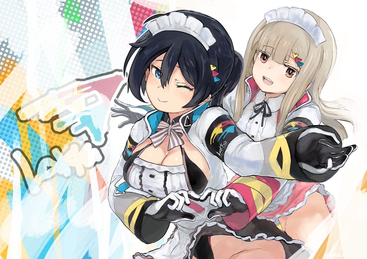 cerauniae's tweet photo. さーふぇいスーツにメイド服を合わせればKENZENさが増すはずっす
#アリスギアお絵描き https://t.co/MC06mBcz60