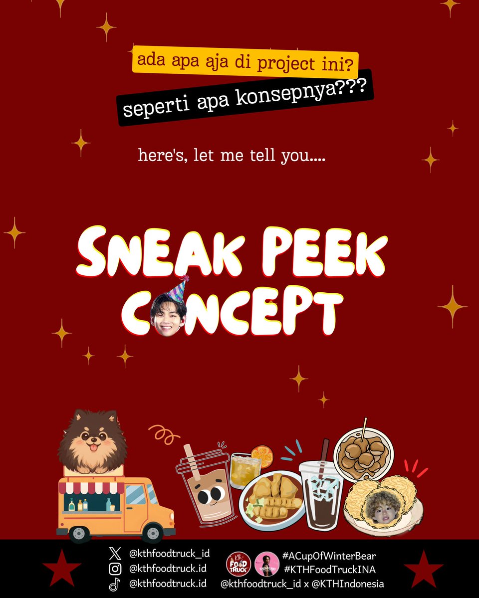 kthfoodtruck_id's tweet photo. A little sneak peek of what we've been preparing... 💜

Every detail is made with love, and we can't wait to share it with you. Stay tuned for more updates, Truckies!

#KTHFoodTruckINA #ACupOfWinterBear https://t.co/A2xSGOKrn6