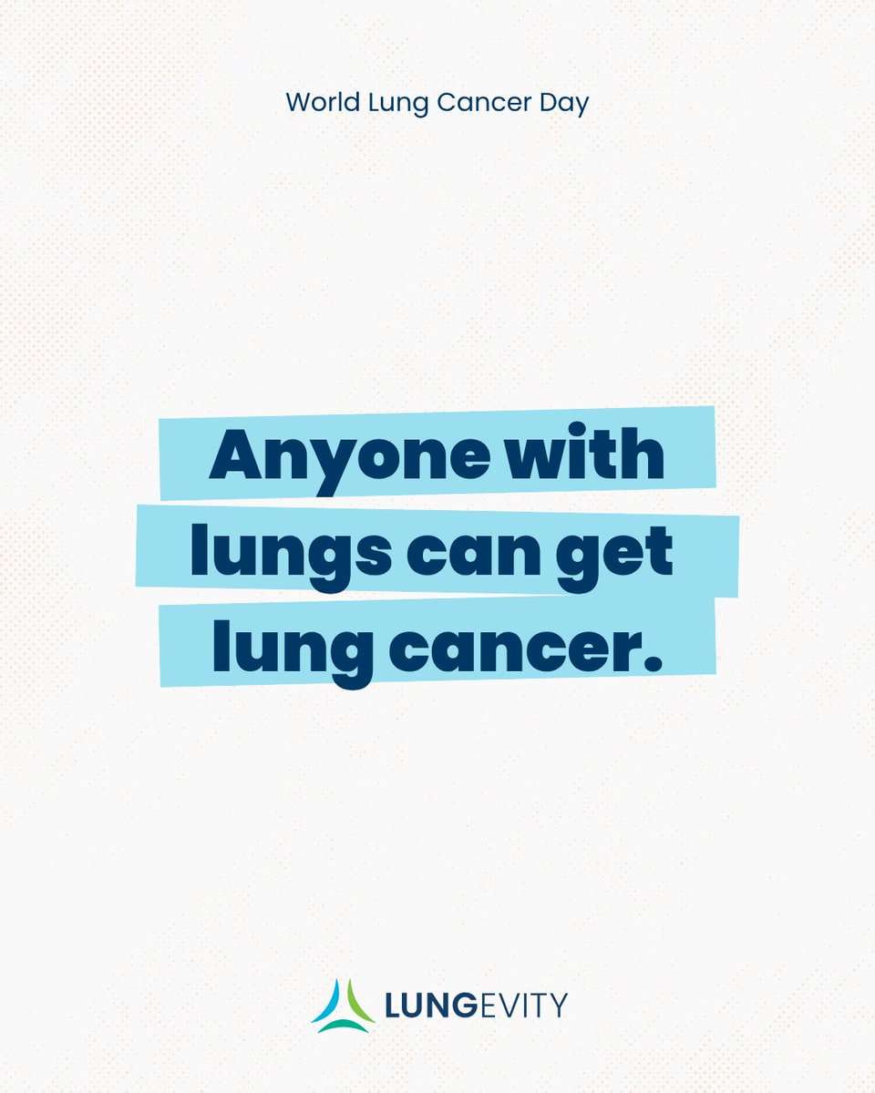 LUNGevity's tweet photo. Today is #WorldLungCancerDay! 

📣Share these facts on social media and have your friends and family share, too! 

🫁Sign up for Breathe Deep TOGETHER: https://t.co/r14nrHDBKD

🏳️Join us for Every Breath Forward! https://t.co/QQcq873VIS

Help us make an impact! #lcsm https://t.co/c3KJFsC6OO