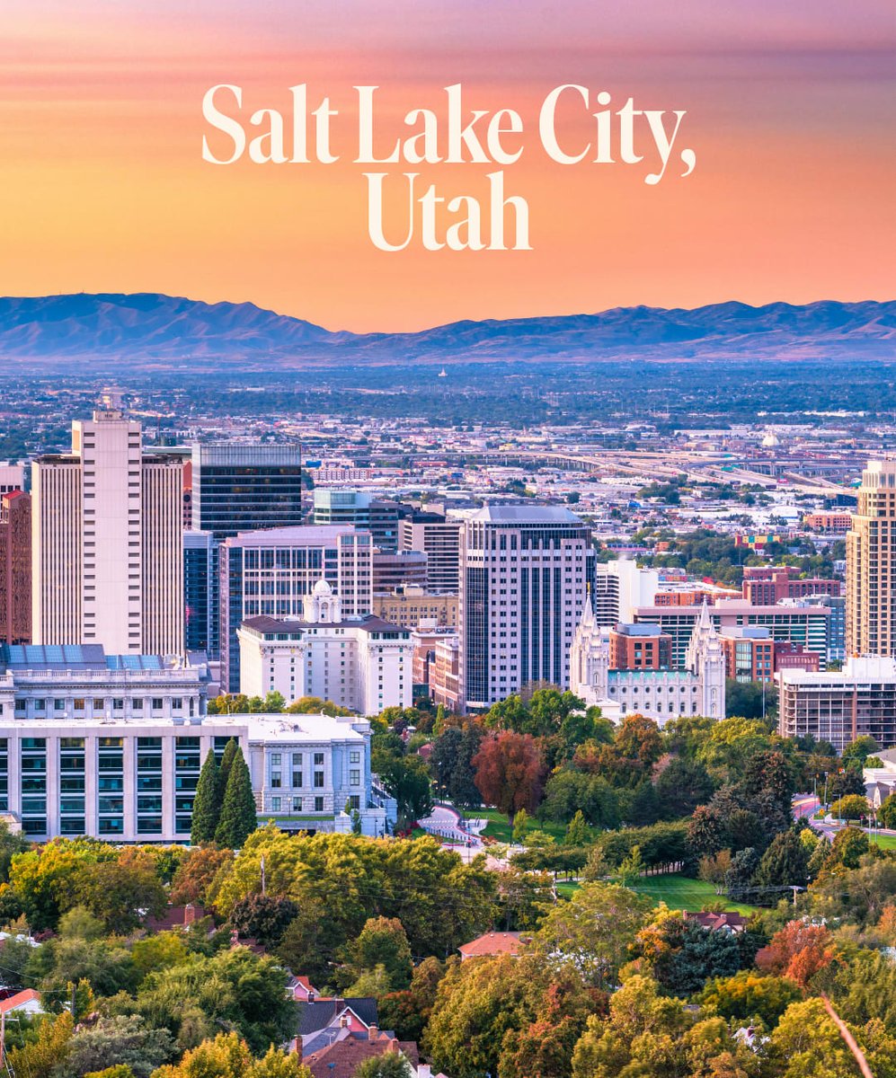 ColonyTravel's tweet photo. Canyon Spirit's three-day Rockies to the Red Rocks rail journey option offers the opportunity to connect through the flight hub of Salt Lake City @Visit Salt Lake, nestled between the Wasatch Mountains and the Great Salt Lake.

The city boasts stunning natural beauty 🌄, vibrant https://t.co/V6VhxL2HQP